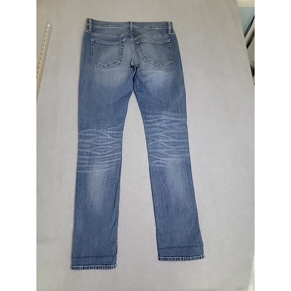 J Crew Outfitters Jeans Mens 33 34x33 Slim Straight Mid Rise Blue Stretch Preppy - Picture 13 of 14